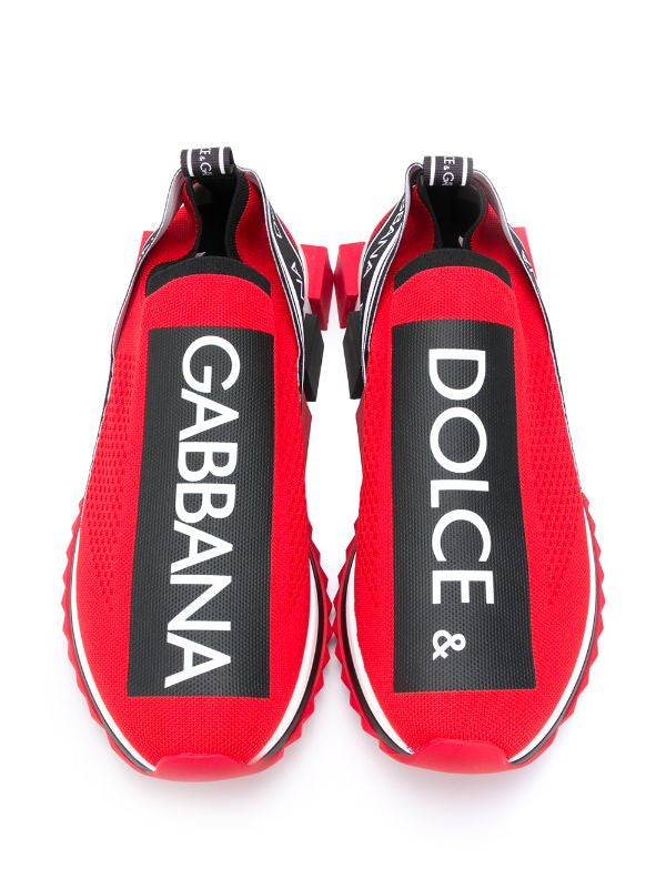 N370O Dolce & Gabbana tenis con logo rojo
