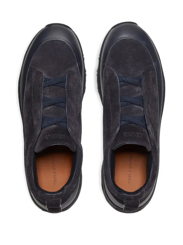 Zegna tenis Triple Stitch™ Monte de piel y gamuza