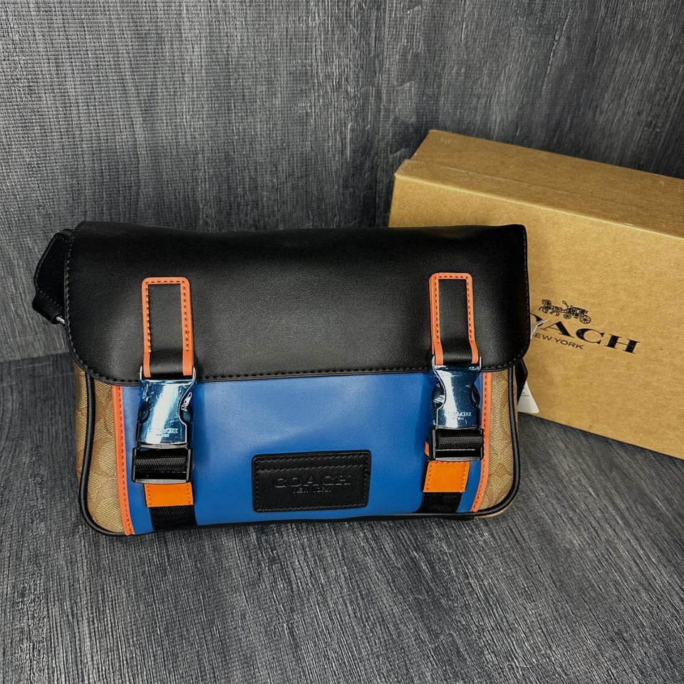 Track Crossbody Bag In Colorblock Signature Canvas coach