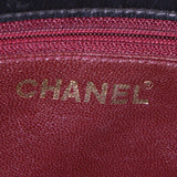 CHANEL BLACK VINTAGE TIMELESS CHAIN Bolso Cabás Chanel en cuero negro