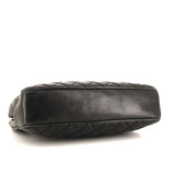 CHANEL BLACK VINTAGE TIMELESS CHAIN Bolso Cabás Chanel en cuero negro