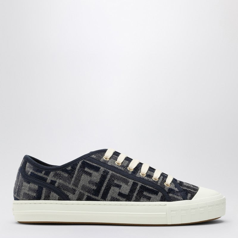 Fendi Domino Low Top Denim Ff Blue Sneaker
