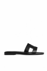 Hermes Sandalias Oran negro