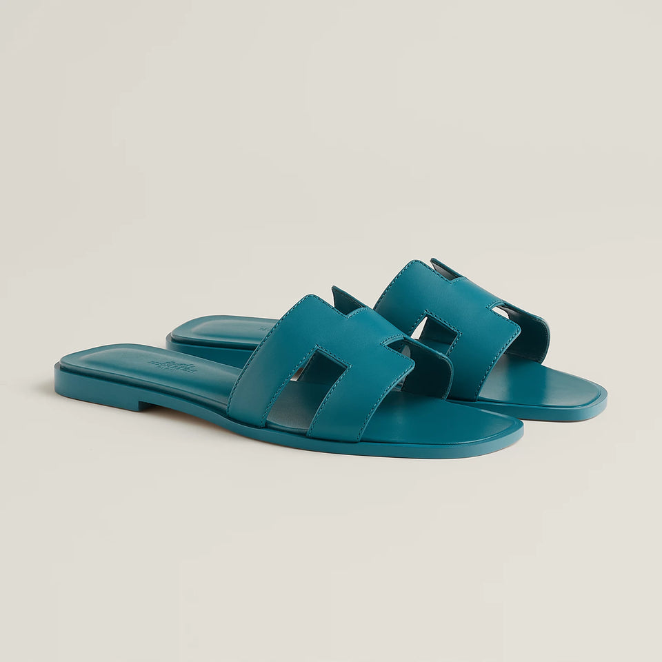Hermes Sandalias Oran verde