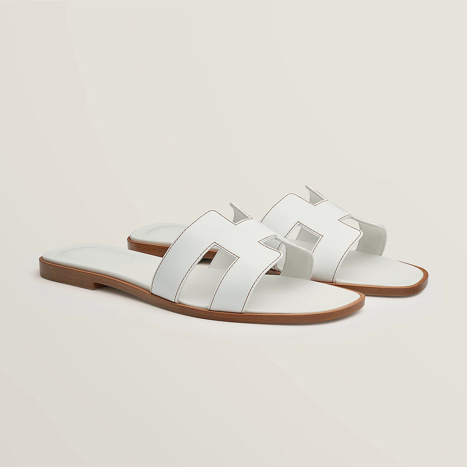 Hermes Sandalias Oran Blanco