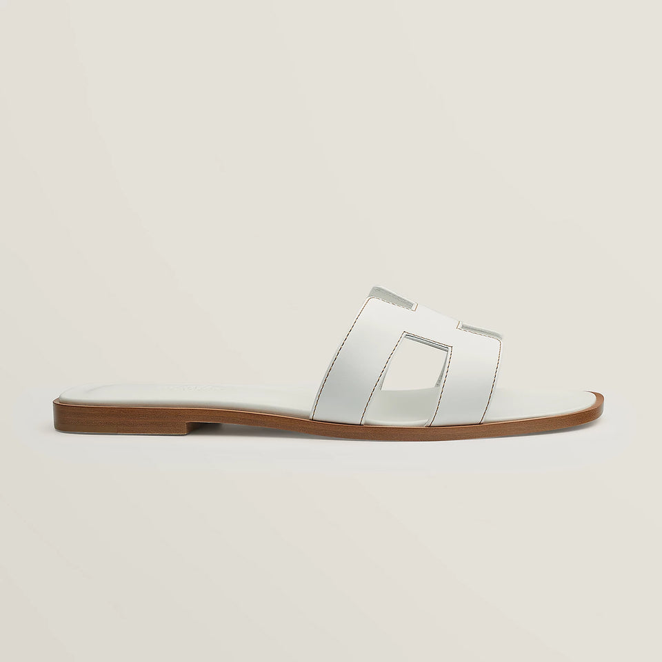 Hermes Sandalias Oran Blanco