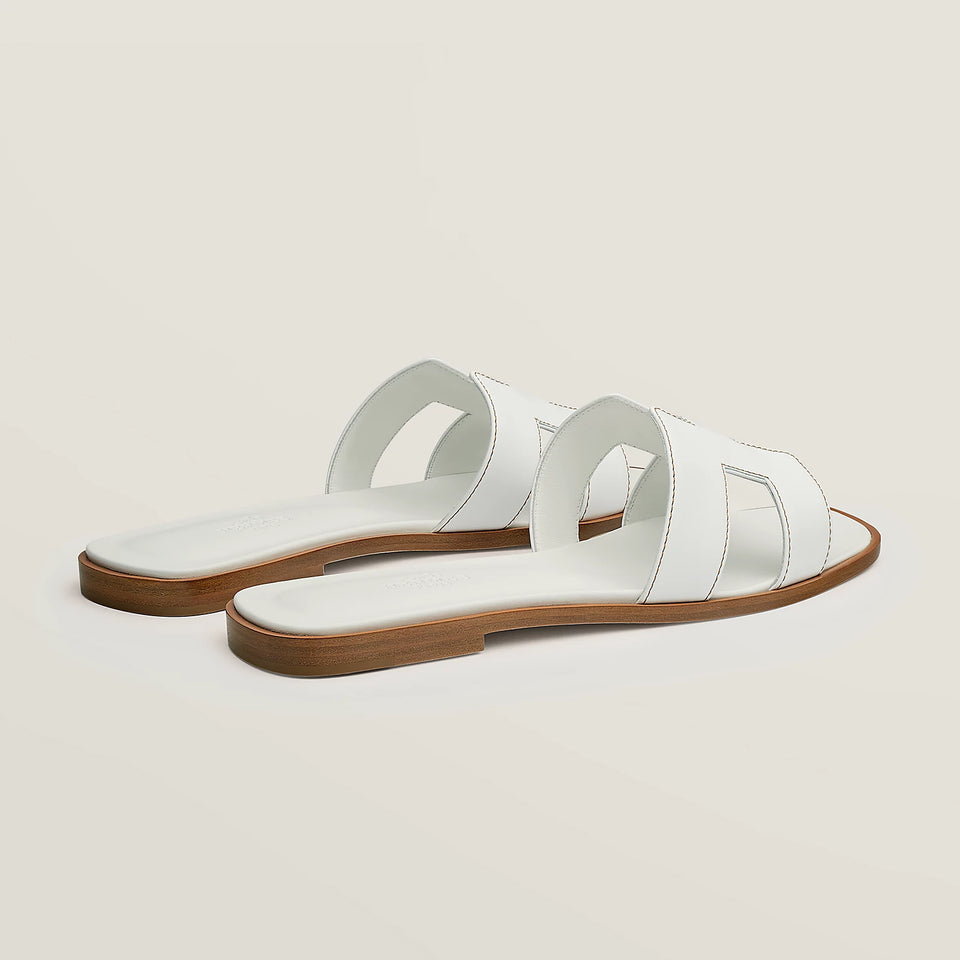 Hermes Sandalias Oran Blanco
