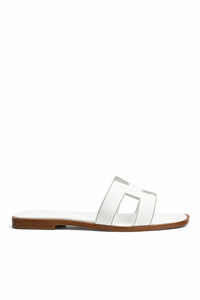 Hermes Sandalias Oran Blanco