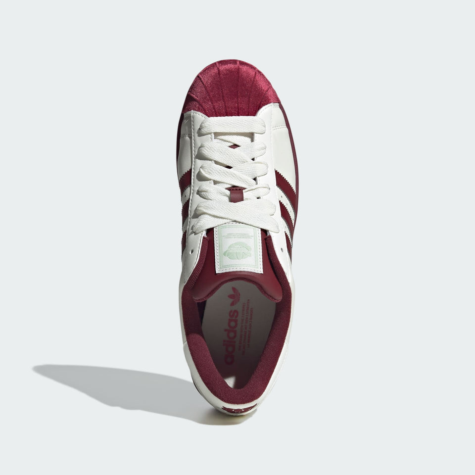SUPERSTAR II SHOES WHITE BURGUNDY BLANCO VINO