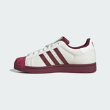 SUPERSTAR II SHOES WHITE BURGUNDY BLANCO VINO
