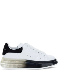 (G5) Alexander McQueen Oversized sneakers suela, transparente, negro, transparente, piel, genuina