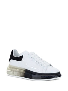 (G5) Alexander McQueen Oversized sneakers suela, transparente, negro, transparente, piel, genuina