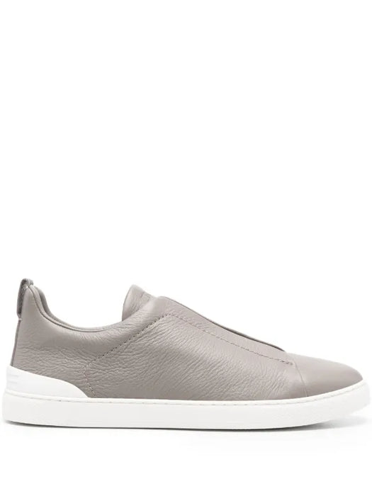 Zegna Triple Stitch sneakers gris claro
