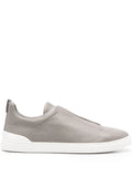 Zegna Triple Stitch sneakers gris claro