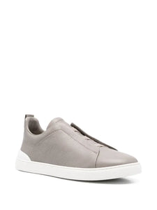 Zegna Triple Stitch sneakers gris claro