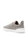 Zegna Triple Stitch sneakers gris claro