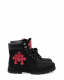 Chrome Hearts Cross Patch Timberland Boots Negras
