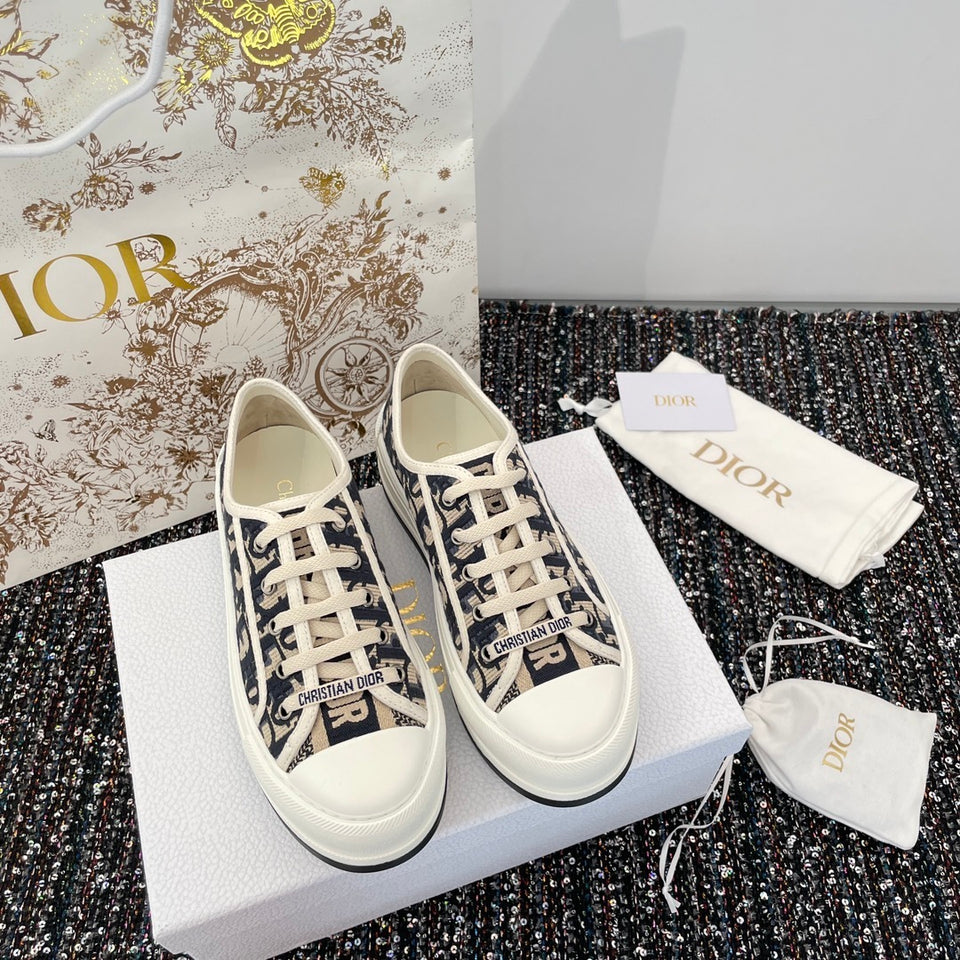 Christian Dior Sneakers Women Fabric blue