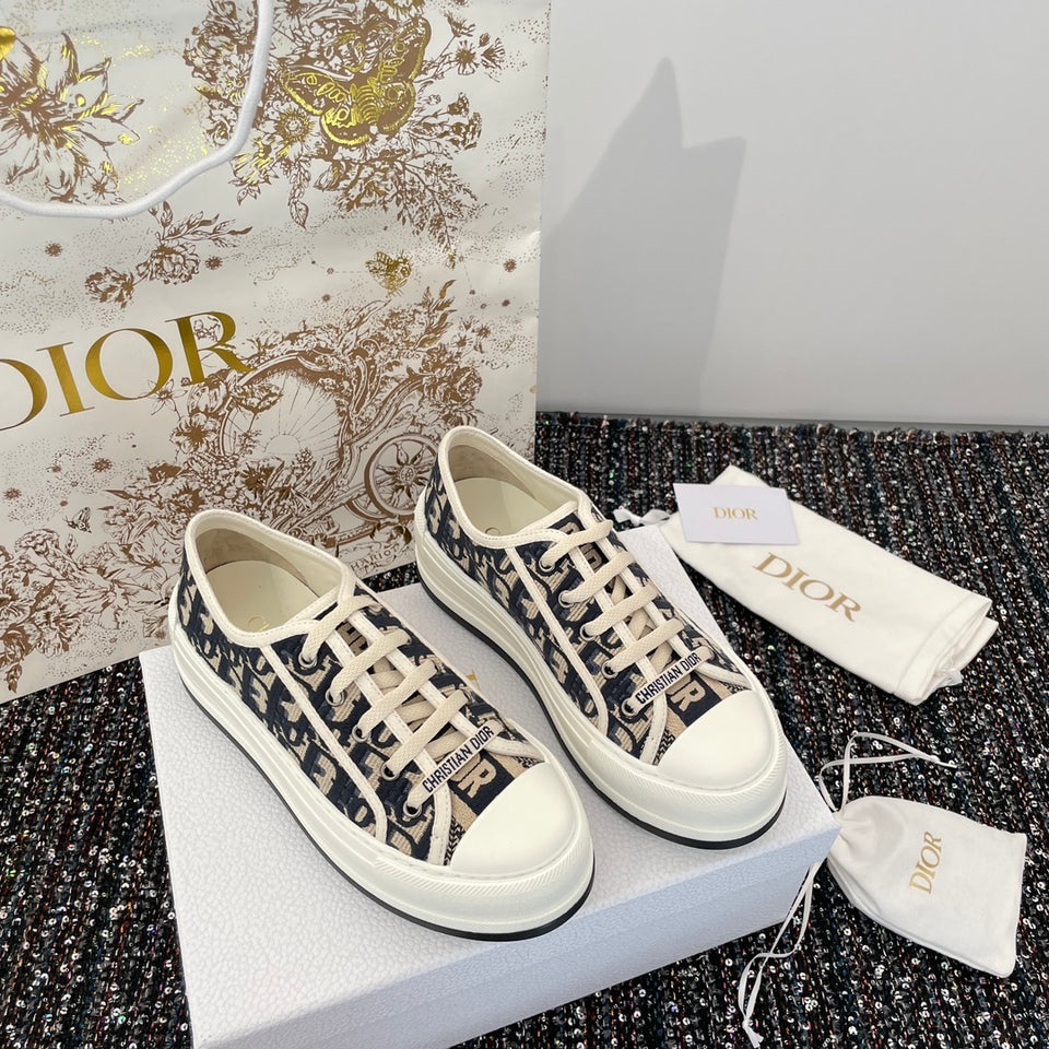 Christian Dior Sneakers Women Fabric blue