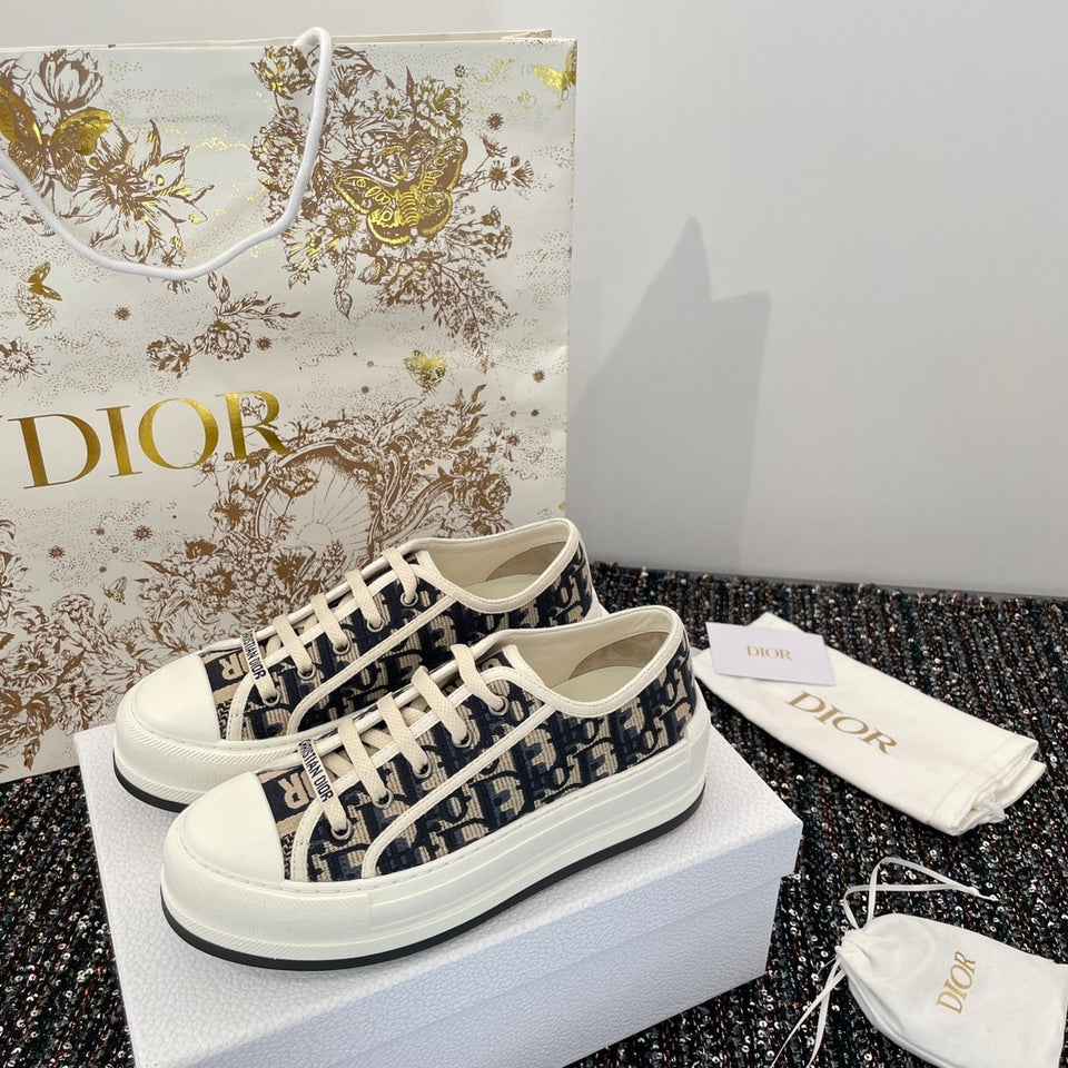 Christian Dior Sneakers Women Fabric blue