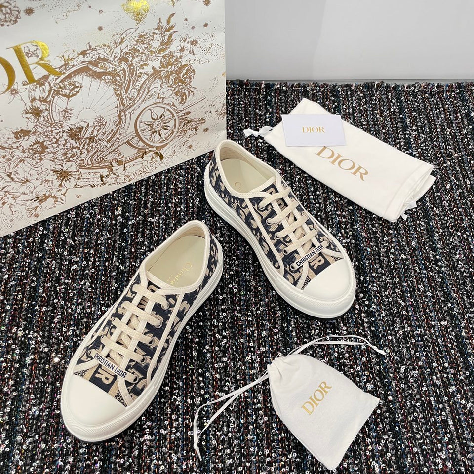 Christian Dior Sneakers Women Fabric blue