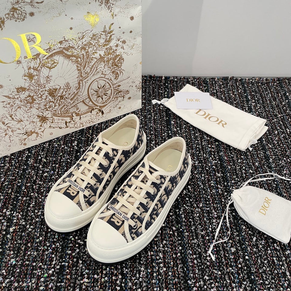 Christian Dior Sneakers Women Fabric blue
