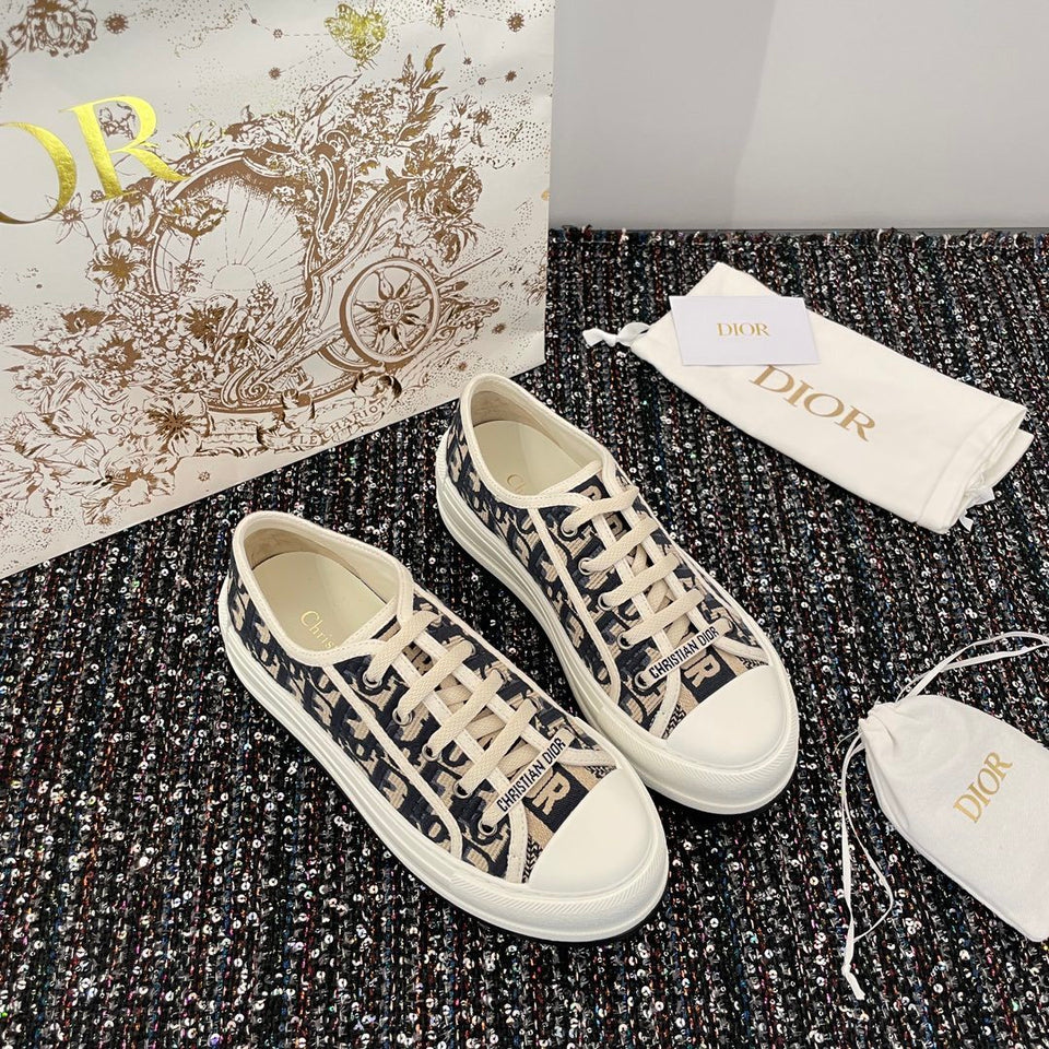 Christian Dior Sneakers Women Fabric blue