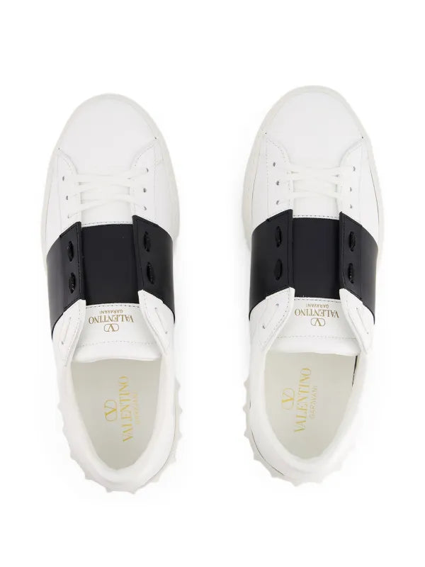 Valentino Garavani tenis Rockstud de piel