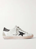 GOLDEN GOOSE Superstar distressed leather sneakers