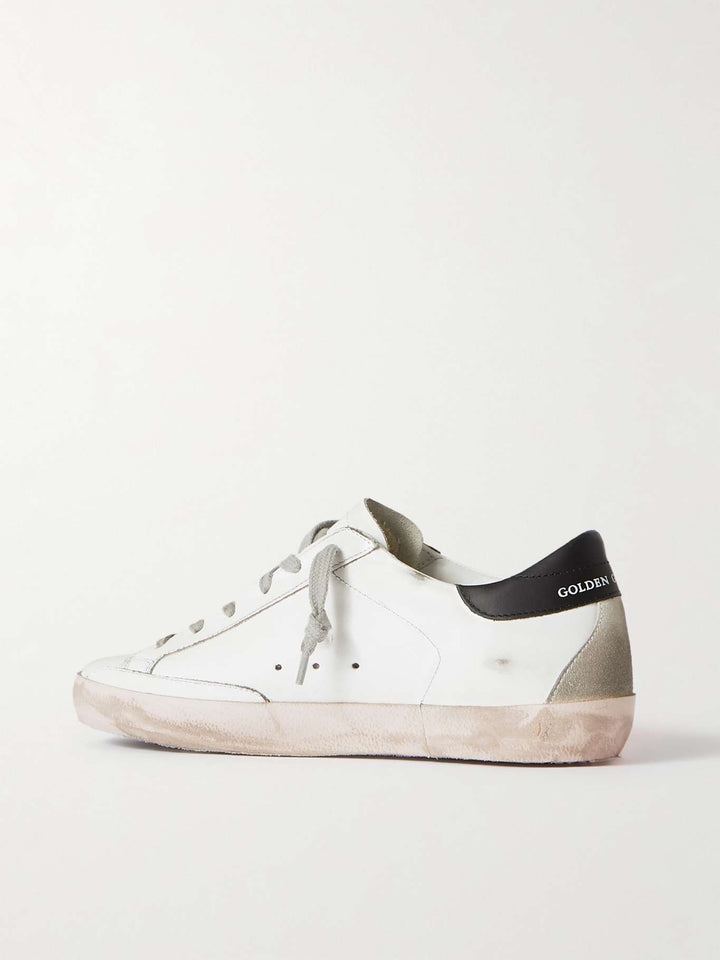 GOLDEN GOOSE Superstar distressed leather sneakers