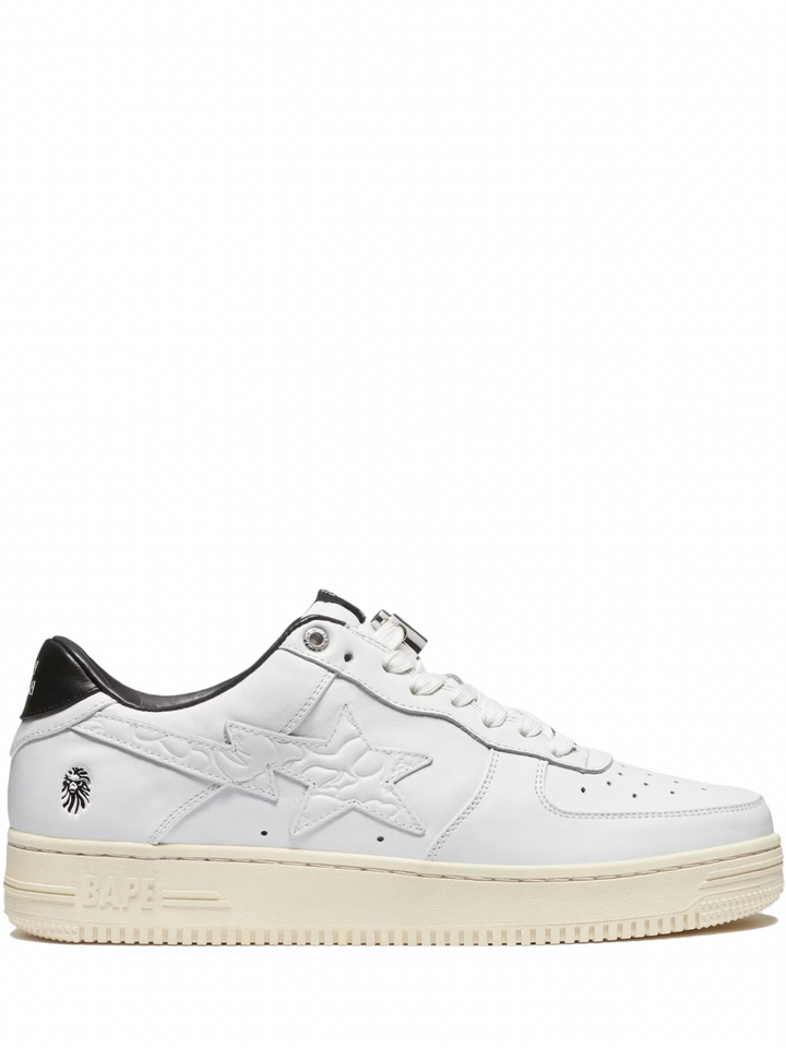 A Bathing Ape BAPE Sta Negro Blanco Plateado