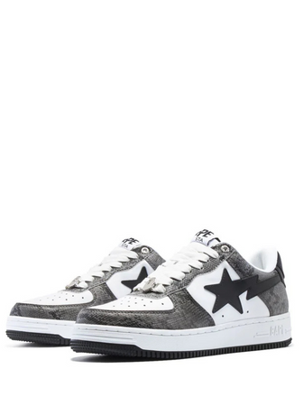 A Bathing Ape BAPE Sta Negro blanco