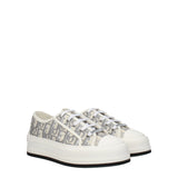 N375O Christian Dior Sneakers Women Fabric Beige/Stone