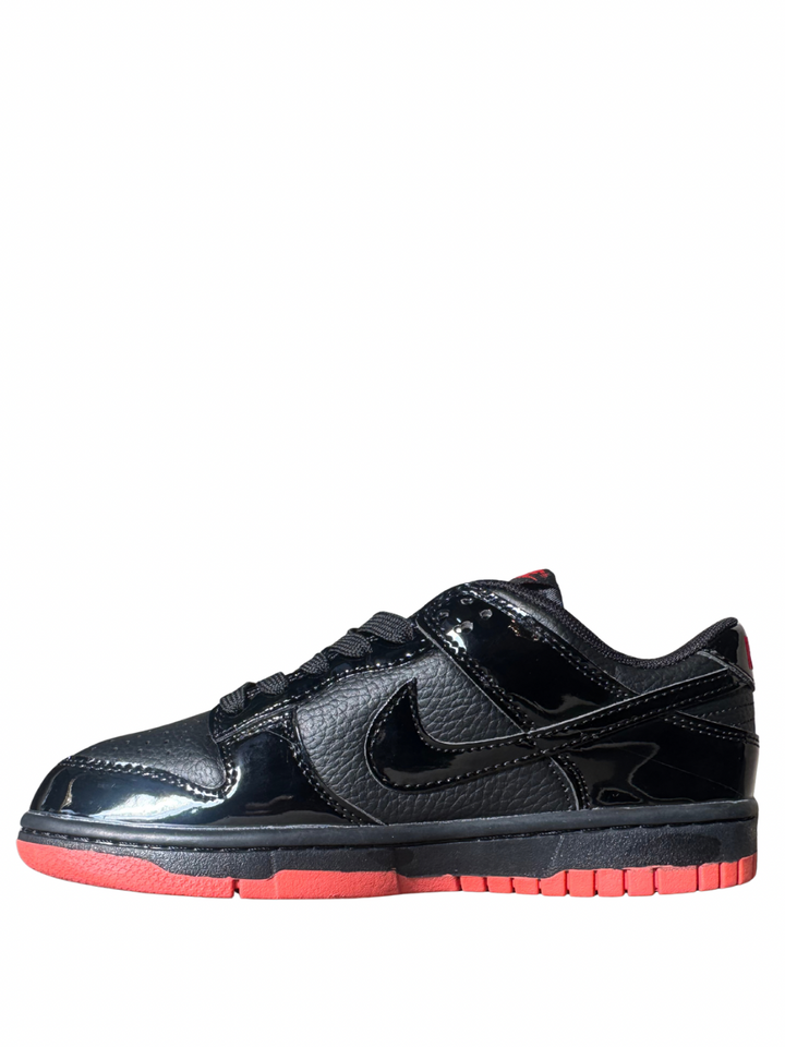 Air Jordan 1 Retro Low OG BG JORDAN 1 LOW PIEL NEGRO ROJO SUELA ROJA