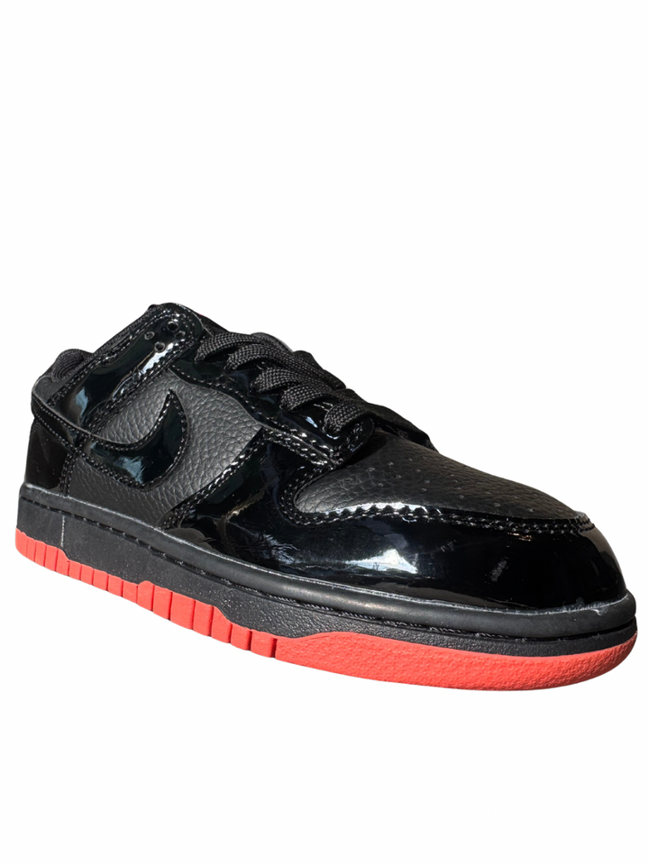 Air Jordan 1 Retro Low OG BG JORDAN 1 LOW PIEL NEGRO ROJO SUELA ROJA