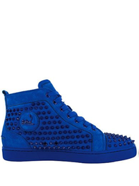 Christian Louboutin Lou Spikes Azul Rey Royal blue