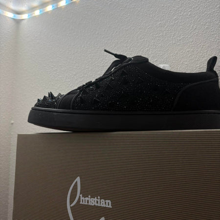 Christian Louboutin Men's Black Trainers spikes all black