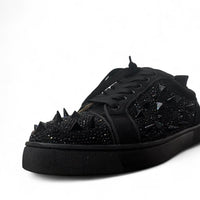 Christian Louboutin Men's Black Trainers spikes all black