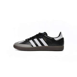 Samba Adidas Negro Blanco puntera gamuza beige