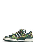 adidas "tenis Forum 84 Low ""30th Anniversary Green Camo"" de adidas x BAPE"