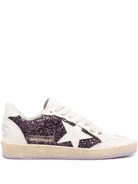 Golden Goose tenis ballstar morado glitter