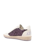 Golden Goose tenis ballstar morado glitter
