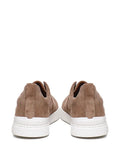 Zegna tenis de gamuza con puntera redonda marrón