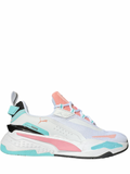 Tenis Puma Rs system de mujer blanco azul rosa