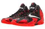 N372O Nike LeBron 11 'Away' Negros Rojos Metálicos