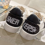 Golden Goose Super-Star «White Black Glitter