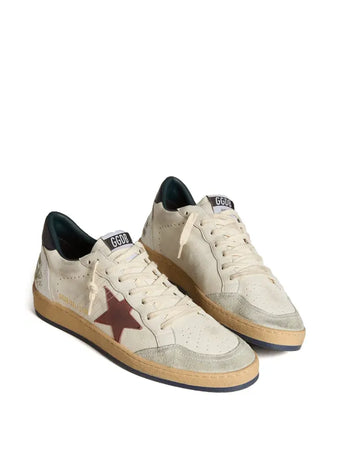 Golden Goose tenis Ball Star Blanco estrella vino
