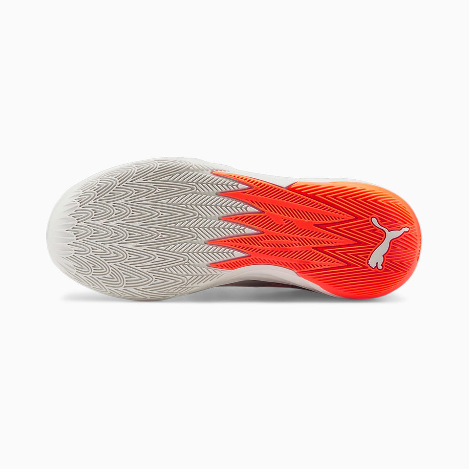 N373O PUMA MB.02 Gorangé Basketballschuhe Gris Naranja