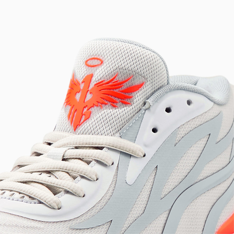 N373O PUMA MB.02 Gorangé Basketballschuhe Gris Naranja