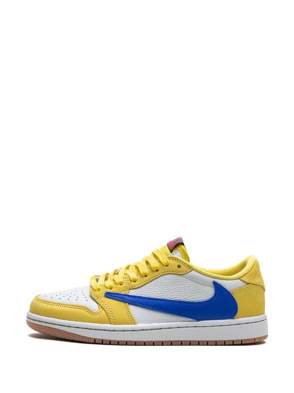 Jordan tenis Air Jordan 1 Retro Low Canary de JORDAN x Travis Scott